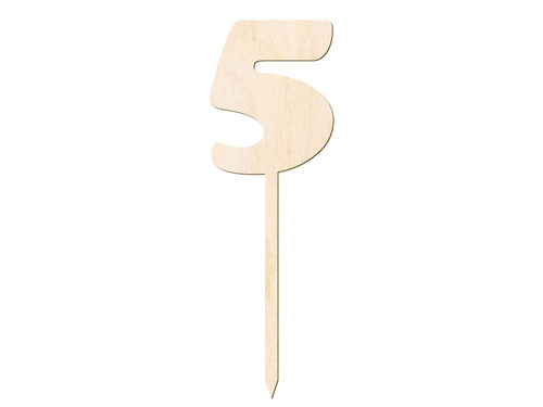 Topper drewniany na tort 5 - 12 cm