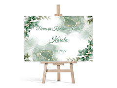Plakat komunijny personalizowany - I Komunia Święta - 90x60 cm