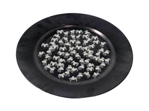 Dekoracja Pająki fluorescencyjne na Halloween - 70 szt.