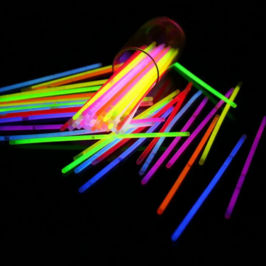 Świecące bransoletki - fluorescencyjne - mix kolorów - 100 szt.