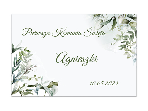 Plakat komunijny personalizowany - I Komunia Święta - 60x40 cm