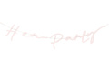 Baner z napisem Hen Party różowy - 150 cm - 1 szt.