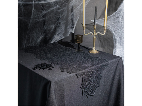 Bieżnik halloweenowy Pajęczyna - 45x183 cm - 1 szt.