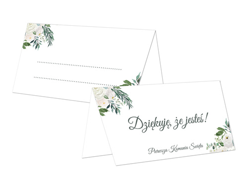 Winietki składane na I Komunię Świętą - 10 szt.