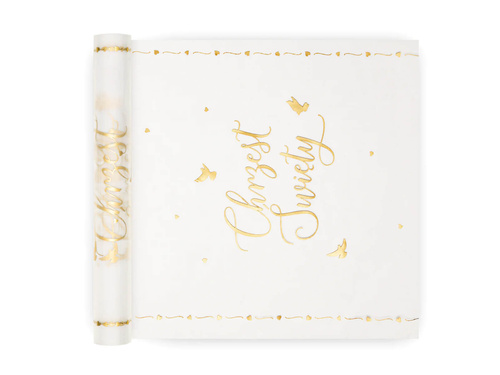 Dekoracja bieżnik na stół na Chrzest Święty - 30 cm x 5 m - 1 szt.