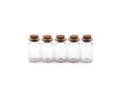 Szklana buteleczka dla gości - 20x40 mm - 1 szt.