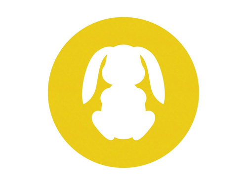 Podstawka pod kubek - Zajączek - 10 cm - 4 szt.