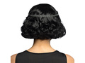 Peruka Retro czarna z opaską - 1 szt.