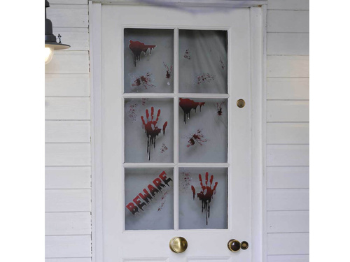 Dekoracja na okno Krwawe ślady