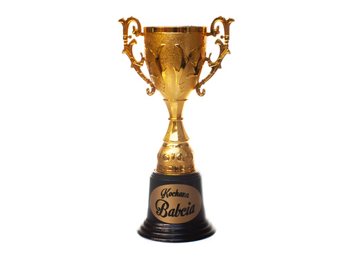 Puchar plastikowy Kochana babcia - 18,5 cm