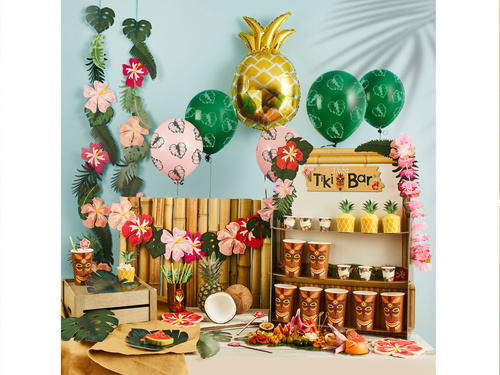 Serwetki tropikalne Kwiaty - 16,5 cm - 16 szt.