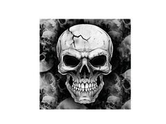 Serwetki Czacha na Halloween - 33 cm - 12 szt.