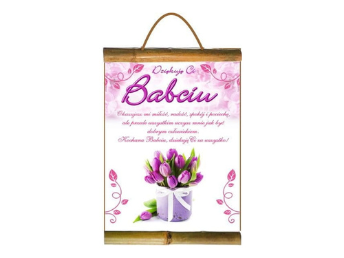 Dyplom Dziękuję Ci Babciu - 21 x 30 cm