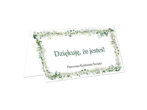 Winietki składane na I Komunię Świętą - 10 szt.