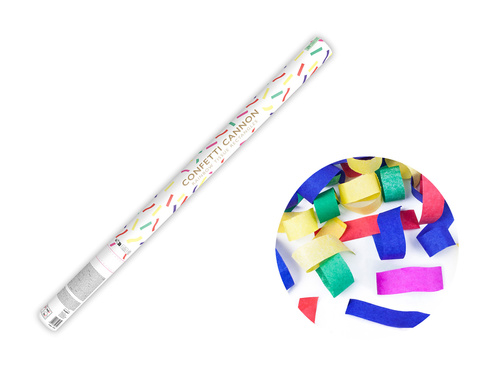 Tuba strzelająca - kolorowe konfetti - 80 cm - 1 szt.