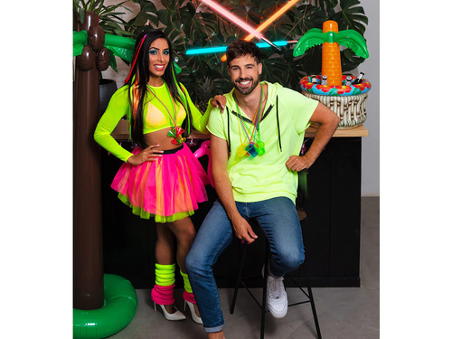 Ocieplacze na nogi żółte neonowe