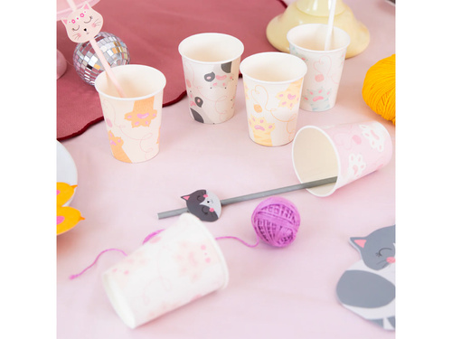 Kubeczki papierowe Kotki - 220 ml - 6 szt.