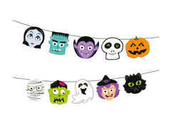 Girlanda Monsters na Halloween - 150 cm - 1 szt.