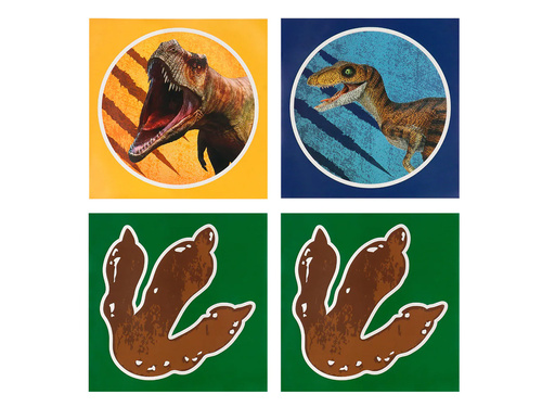 Naklejki Dinozaury - 4 szt.
