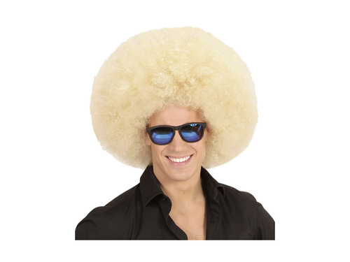 Duża peruka afro blond, wysokiej jakości