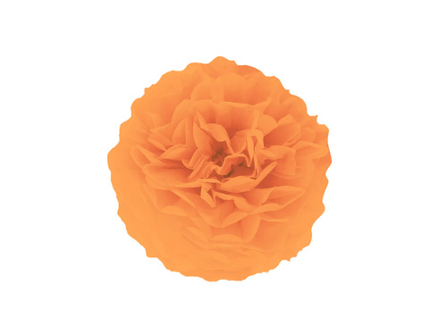 Dekoracja wisząca pompon kwiat - pomarańczowa - 25 cm - 1 szt.
