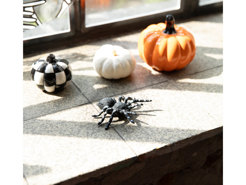 Dekoracja Pająki na Halloween - 9,5 cm - 4 szt.