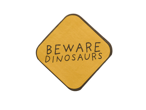 Serwetki Uwaga Dinozaur - 33 cm - 16 szt.