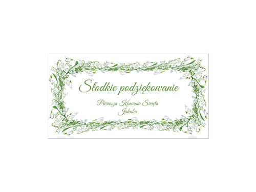 Naklejki personalizowane na pudełka na ciasto - 30 szt.