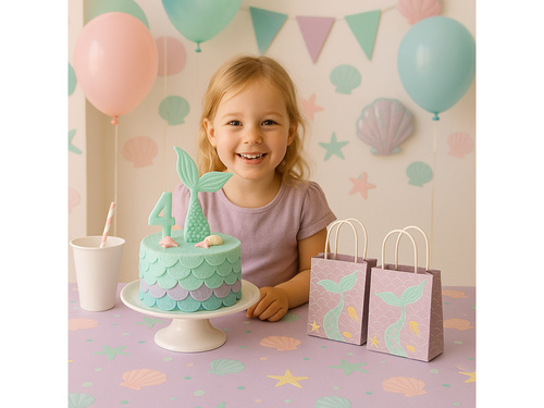 Torebki na prezenty Syrenka - 4 szt.