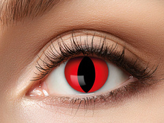 Soczewki kontaktowe Kot - czerwone - 7 dniowe