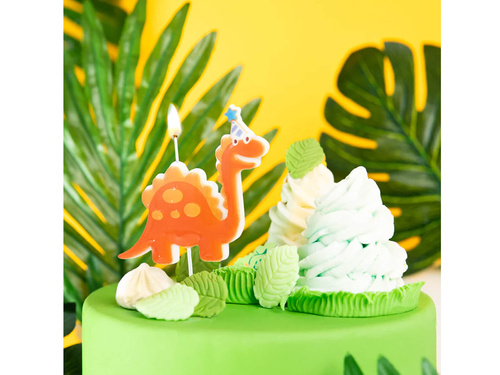Świeczka urodzinowa Dinozaur - 9 cm - 1 szt.