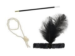 Zestaw retro czarny - 1 komplet.