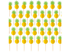 Pikery koktajlowe Ananasy - 14 cm - 50 szt.