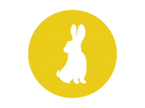 Podstawka pod kubek - Zajączek - 10 cm - 4 szt.