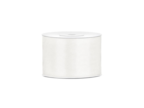 Tasiemka satynowa, jasnokremowa, 50 mm/25 m, 1 szt.