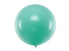 Balon olbrzym 1 m średnicy - turkusowy pastel.