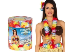 Naszyjniki girlandy hawajskie wielokolorowe - 25 szt.