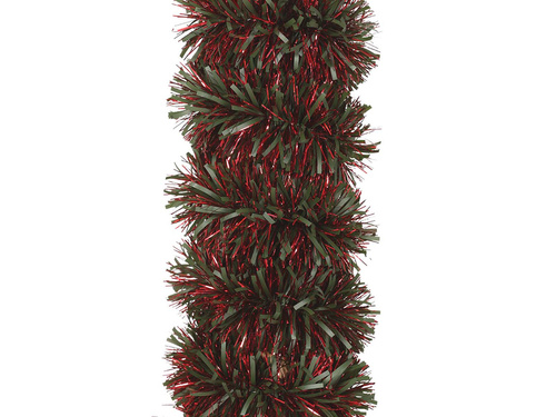 Łańcuch choinkowy girlanda zielono-czerwona - 180 x 10 cm - 1 szt.