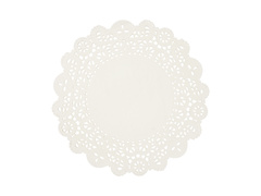 Podkładki pod talerze białe - 35,5 cm - 50 szt.