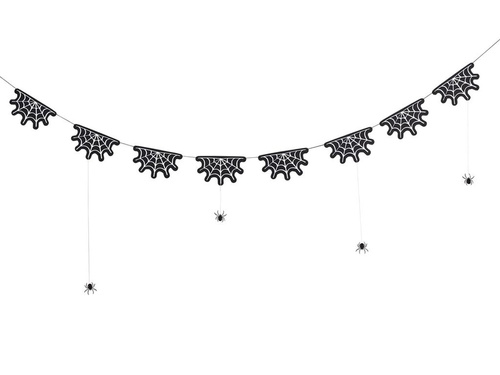 Girlanda halloweenowa Pająki - 2 m - 1 szt.