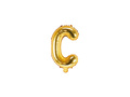 Balon foliowy litera "C" złota - 35 cm