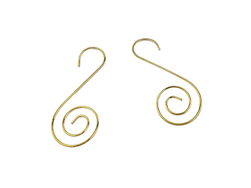 Haczyki metalowe złote do ozdób - 20 szt.