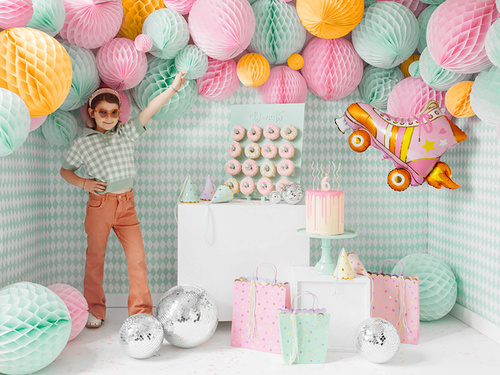 Prezentowa torebka Gwiazdki miętowa - 23 x 22 x 8 cm - 1 szt.