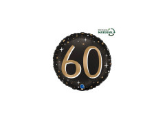 Balon foliowy okrągły Sparkling 60 - 14" - 1 szt.