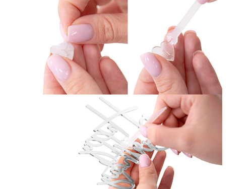 Topper na bok tortu Happy Birthday - srebrny - 1 szt.