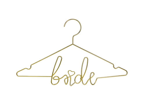 Metalowy wieszak Bride złoty - 1 szt.