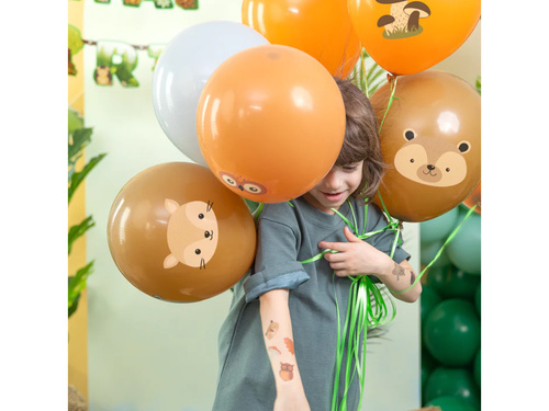 Balony lateksowe Leśni przyjaciele - 30 cm - 8 szt.