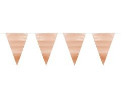 Baner flagi metaliczny złoty róż - 6 m - 1 szt.