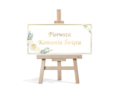 Plakat komunijny - I Komunia Święta - 70x33 cm