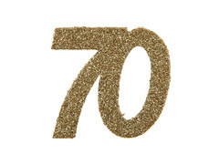 Brokatowa dekoracja stołu liczba 70 - 6 szt.